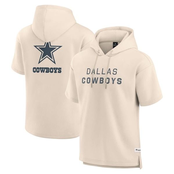 ファナティクス メンズ トップス Tシャツ パーカー Mens Fanatics Cream Dallas Cowboys Elements Future Ground Lettering Short