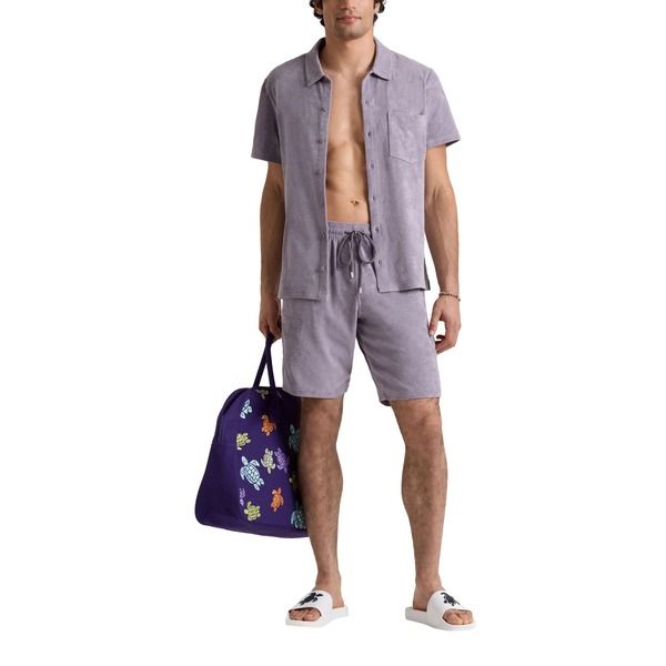 ヴィルブレクイン メンズ ボトムス ハーフパンツ・ショーツ パイル ショートパンツ Vilebrequin Men Terry Bermuda Shortsolid Hurricane