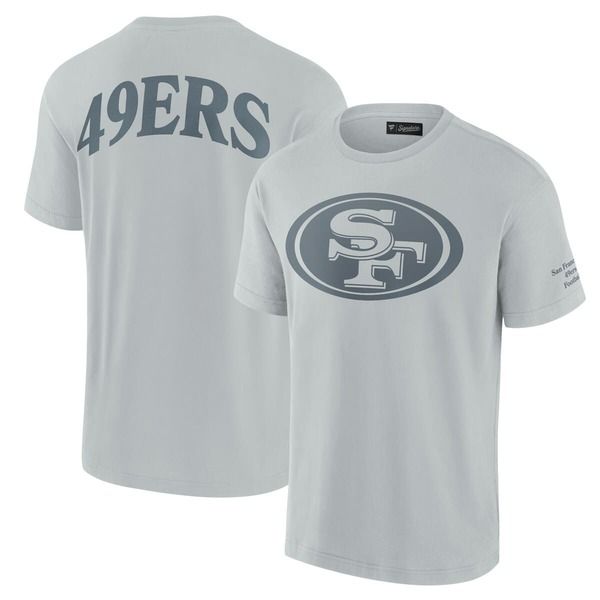 ファナティクス レディース トップス Tシャツ Unisex Fanatics Gray San Francisco 49ers Elements Iconic TShirt Gray グレー