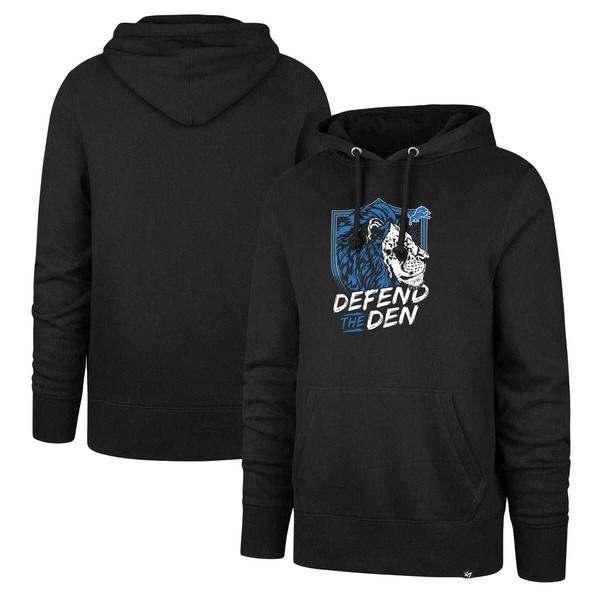 フォーティーセブン メンズ アウター パーカー・スウェット Mens 47 Black Detroit Lions Regional Headline Hoodie Black ブラック