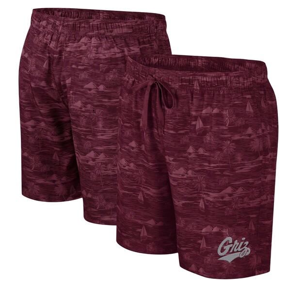 コロシアム メンズ 水着 ハーフパンツ・ショーツ ショートパンツ Mens Colosseumaroon Montana Grizzlies Ozark Swim Shorts Maroon マルーン