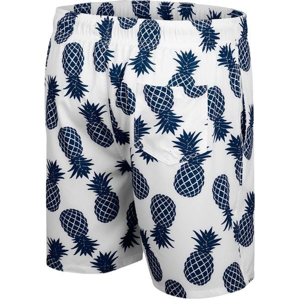コロシアム メンズ 水着 ハーフパンツ・ショーツ ショートパンツ Mens Colosseum WhiteNavy Ole Miss Rebels Pineapple Swim Shorts Whit