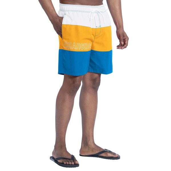 カール バンクス メンズ 水着 ハーフパンツ・ショーツ ショートパンツ Mens GIII Sports by Carl Banks Powder BlueGold Los Angeles Charg