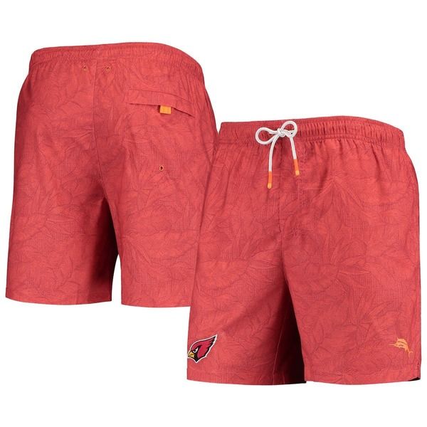 トッミーバハマ メンズ 水着 ハーフパンツ・ショーツ Mens Tommy Bahama Cardinal Arizona Cardinals Team Naples Layered Leaveswi