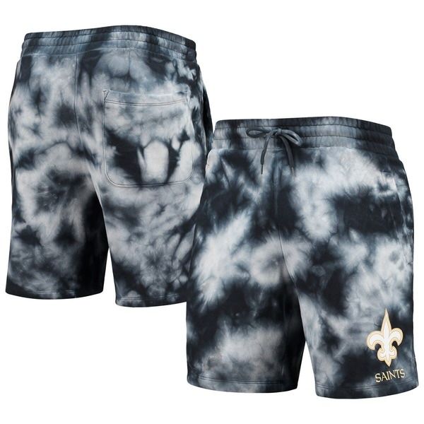ニューエラ メンズ ボトムス ハーフパンツ・ショーツ ショートパンツ Mens New Era Black New Orleansaints TieDye Shorts Black ブラック