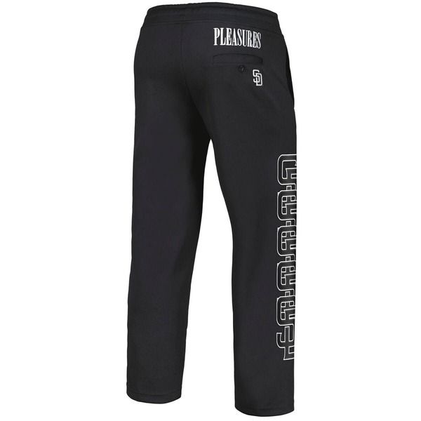 プレジャーズ メンズ ボトムス カジュアルパンツ トラックパンツ Mens PLEASURES Black San Diego Padres Pitcher Track Pants Black ブラッ