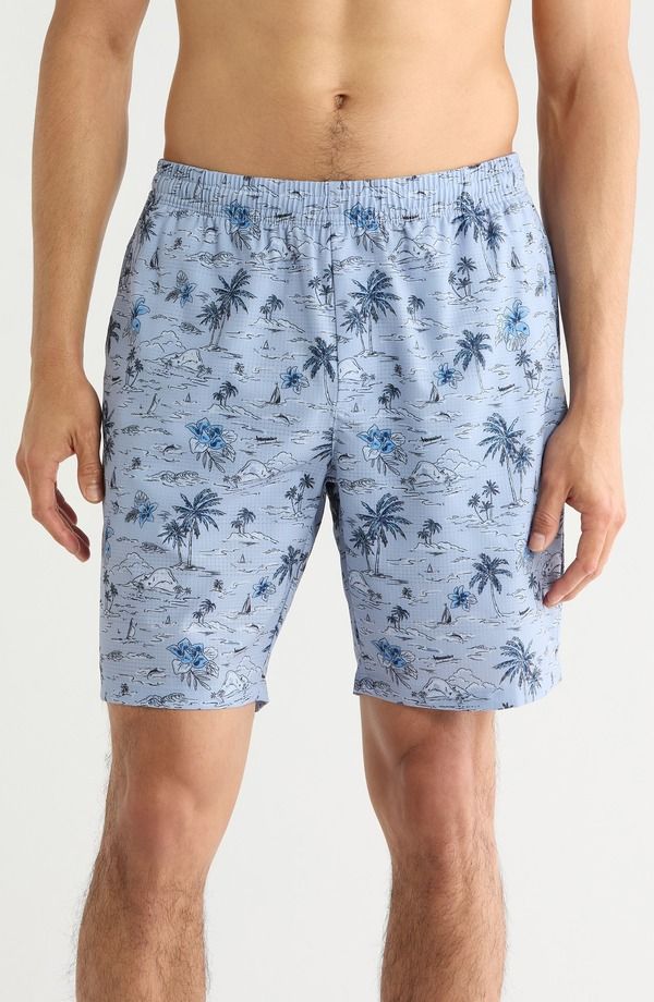 トッミーバハマ メンズ 水着 ハーフパンツ・ショーツ Tommy Bahama Huntington Beach Views 8Inchybrid Swim Trunks Evertide