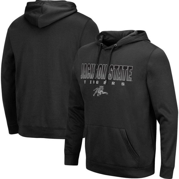 コロシアム メンズ アウター パーカー・スウェット Mens Colosseum Black Jackson State Tigers Blackout 30 Pullover Hoodie Blac