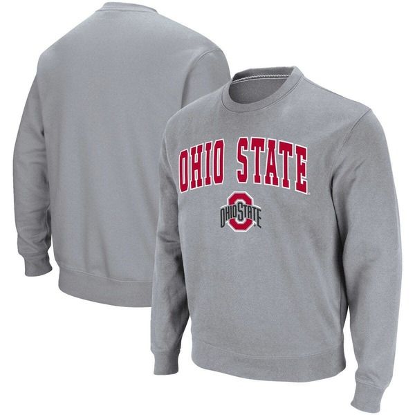 コロシアム メンズ アウター パーカー・スウェット シャツ ロゴ Mens Colosseum Heathered Gray Ohio State Buckeyes Team Arch Logo Ta 12,305円