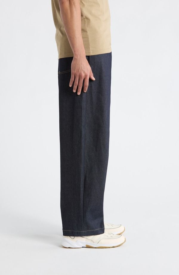 カーハート メンズ ボトムス デニムパンツ ストレート ジーンズ Carhartt Work In Progress Brandon Loose Straight Leg Jeans Blue Rig