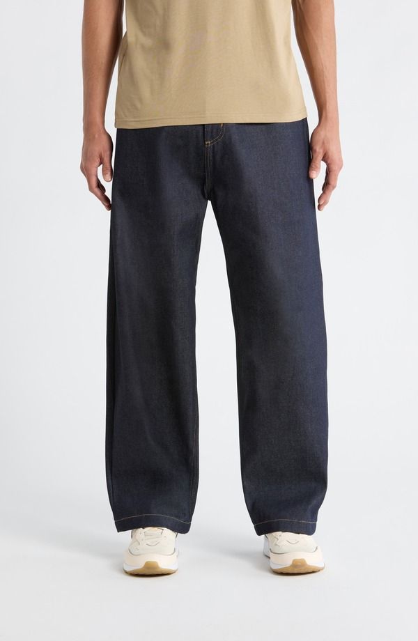 カーハート メンズ ボトムス デニムパンツ ストレート ジーンズ Carhartt Work In Progress Brandon Loose Straight Leg Jeans Blue Rig