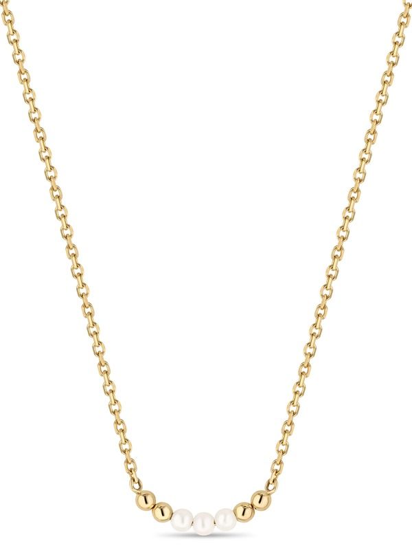 デヴァタ レディース アクセサリー ネックレス・チョーカー レース DEVATA Freshwater Pearl Chainecklace in 14K Gold 18mm Yellow Gold