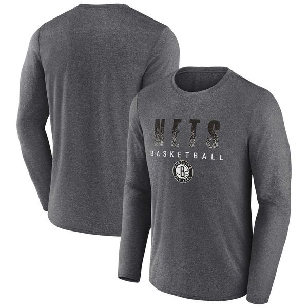 ファナティクス メンズ トップス Tシャツ Mens Fanatics Branded Heathered Charcoal Brooklynets Where Legends Play Iconic