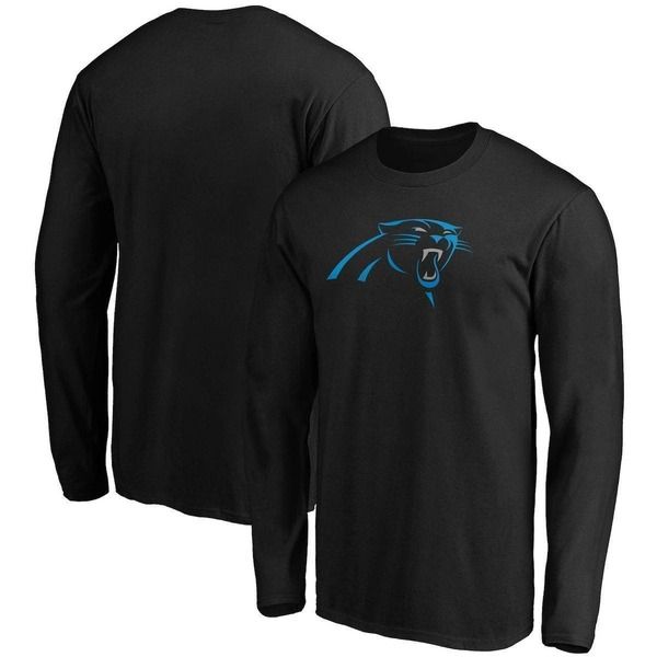 ファナティクス メンズ トップス Tシャツ トール ロゴ Mens Fanatics Branded Black Carolina Panthers Big Tall Primary Team Log