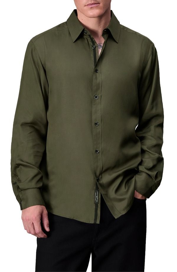 ラグアンドボーン メンズ トップス シャツ リラックスフィット rag bone Cooperelaxed Fit ButtonUp Shirt Forgreen