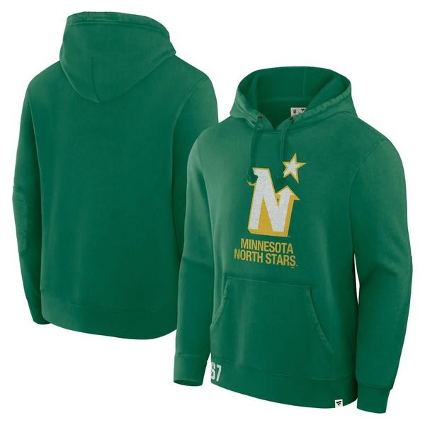 ファナティクス メンズ アウター パーカー・スウェット フリース Mens Fanatics Kelly Green Minnesota North Stars Decades Collection