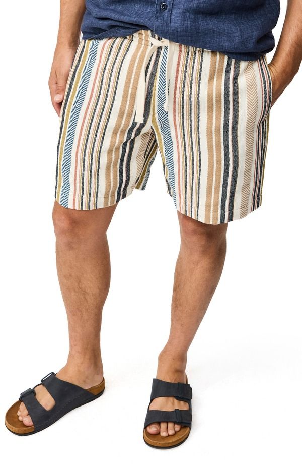 ロッドアンドグン メンズ ボトムス ハーフパンツ・ショーツ ショートパンツ コットン Rodd Gunn Gifford Stripe Cotton Blendrawstring Shorts Kel