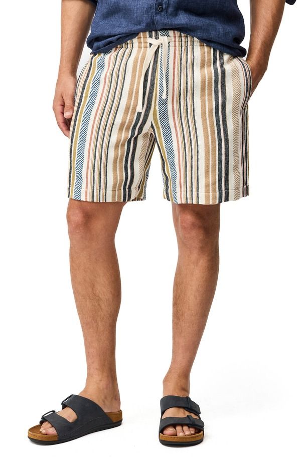 ロッドアンドグン メンズ ボトムス ハーフパンツ・ショーツ ショートパンツ コットン Rodd Gunn Gifford Stripe Cotton Blendrawstring Shorts Kel