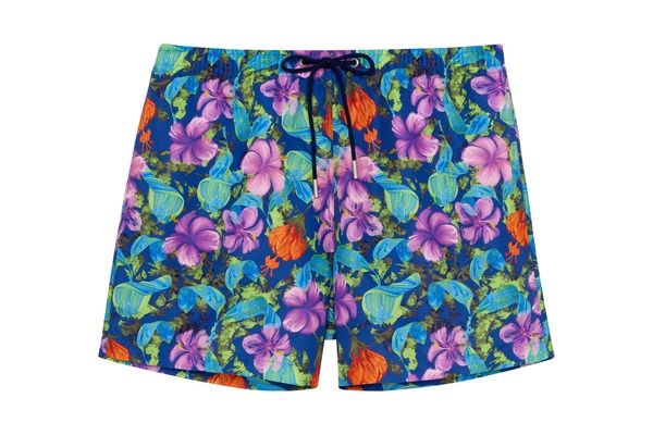 ホム メンズ 水着 ハーフパンツ・ショーツ HOM Balata Beach Boxer Navy Print ネイビー