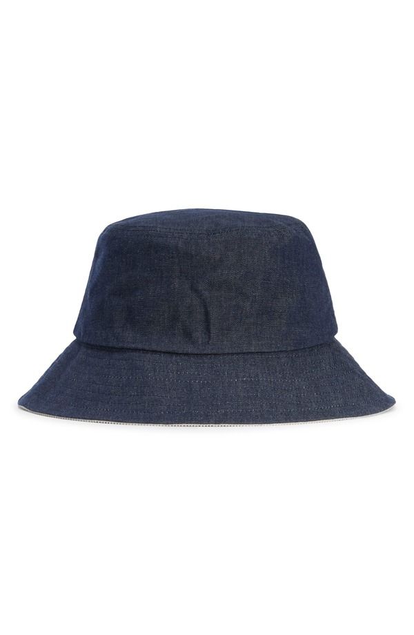 バブアー レディース アクセサリー 帽子 デニム Barbour Asker Wateresistant Waxedenim Bucket Hat Indigo インディゴ