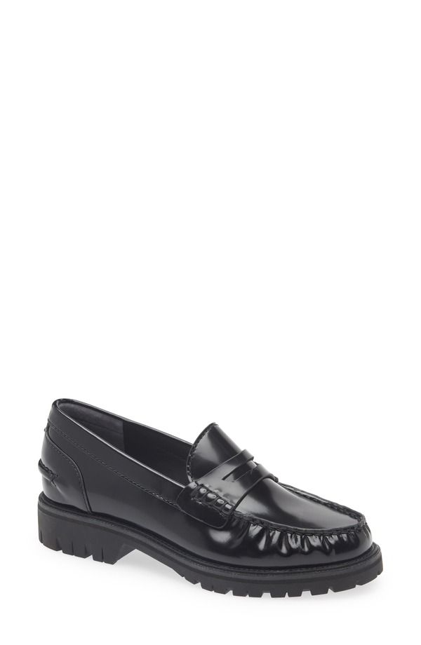 ラグアンドボーン レディース シューズ スリッポン・ローファー rag bone Corey Lug Sole Penny Loafer Black ブラック