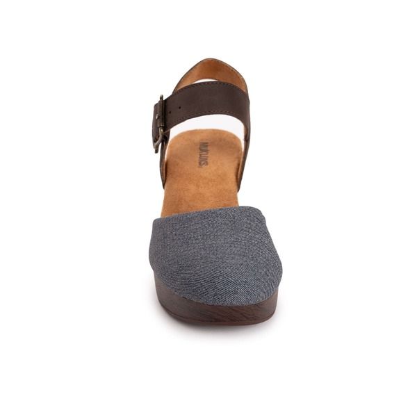 ムクルクス レディース シューズ サンダル MUK LUKS Merritt Quarter Strap Clog Denim Dark Brown デニム ムクルクス レディース シューズ サンダル MUK LUKS Merritt Quarter Strap Clog Denim Dark Brown デニム
