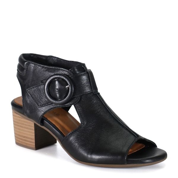ディバトゥルー レディース シューズ サンダル レザー ヒール Diba True CORA LINE Leather Dressy Heeled Sandal Black ブラック