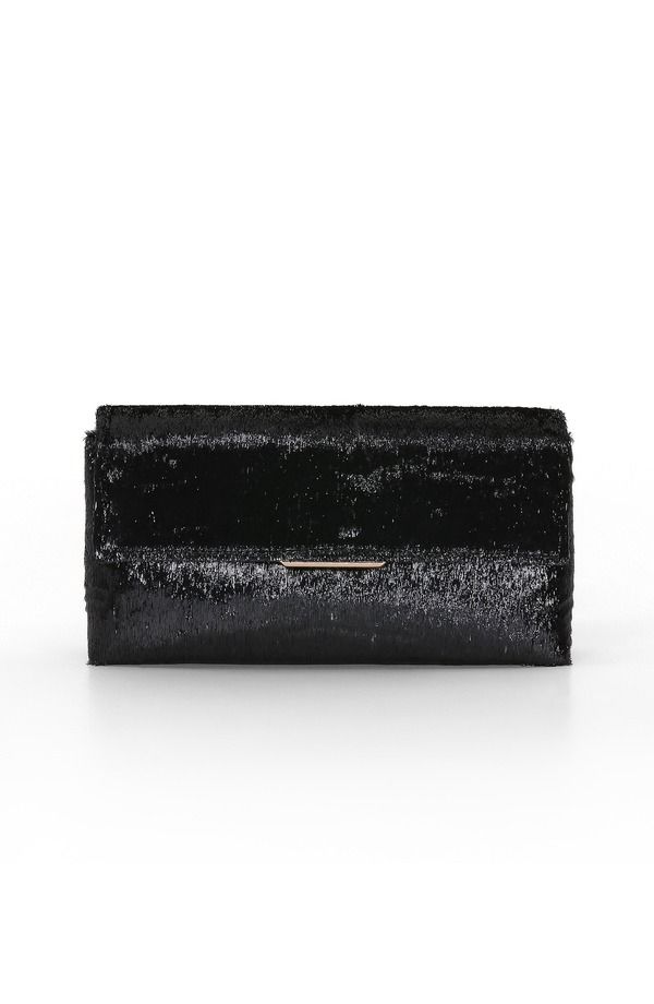ジュウェルダグレイミシュカ レディース バッグ Jewel Badgley Mischkangel Soft Faux Pony Hair Envelope Clutch Black ブラック