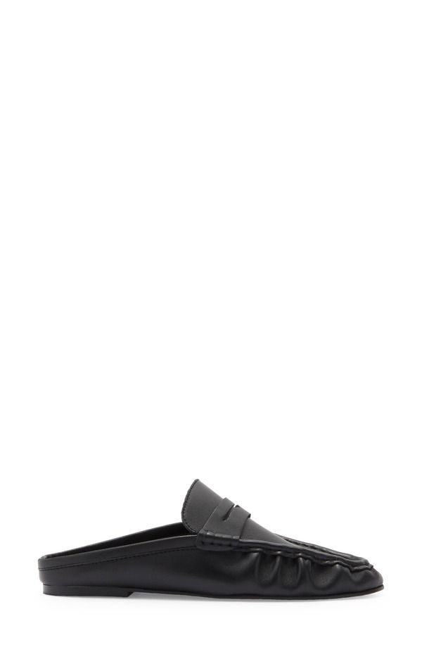 スティーブ マデン レディース シューズ スリッポン・ローファー Steve Madden Rafe Loafer Mule Black Leather ブラック スティーブ マデン レディース シューズ スリッポン・ローファー Steve Madden Rafe Loafer Mule Black Leather ブラック