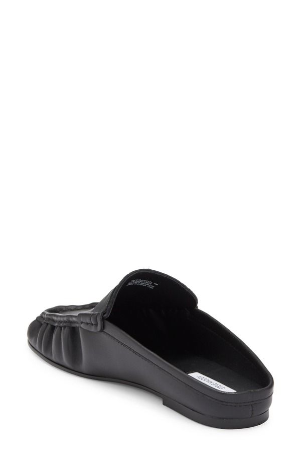 スティーブ マデン レディース シューズ スリッポン・ローファー Steve Madden Rafe Loafer Mule Black Leather ブラック スティーブ マデン レディース シューズ スリッポン・ローファー Steve Madden Rafe Loafer Mule Black Leather ブラック