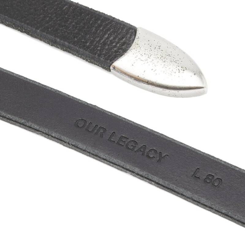 アワーレガシー メンズ アクセサリー ベルト Our Legacy 2cm Belt Black Leather ブラック
