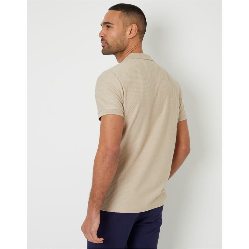 スリードベア メンズ トップス ポロシャツ Threadbare Polo Westbank Sn99 Stone ストーン
