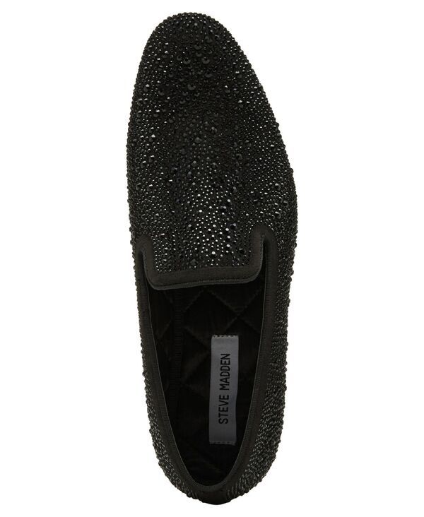 スティーブ マデン メンズ シューズ サンダル Steve Madden Mens Cashh Smoking Slipper Black ブラック