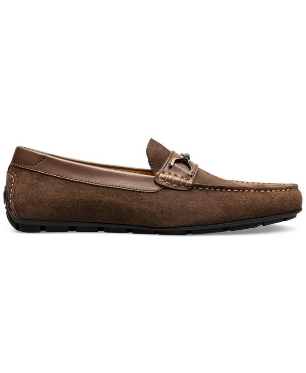 フローシャイム メンズ シューズ スリッポン・ローファー Florsheim Mens Motor Moc Toe Bit Driver Brown Suede ブラウン
