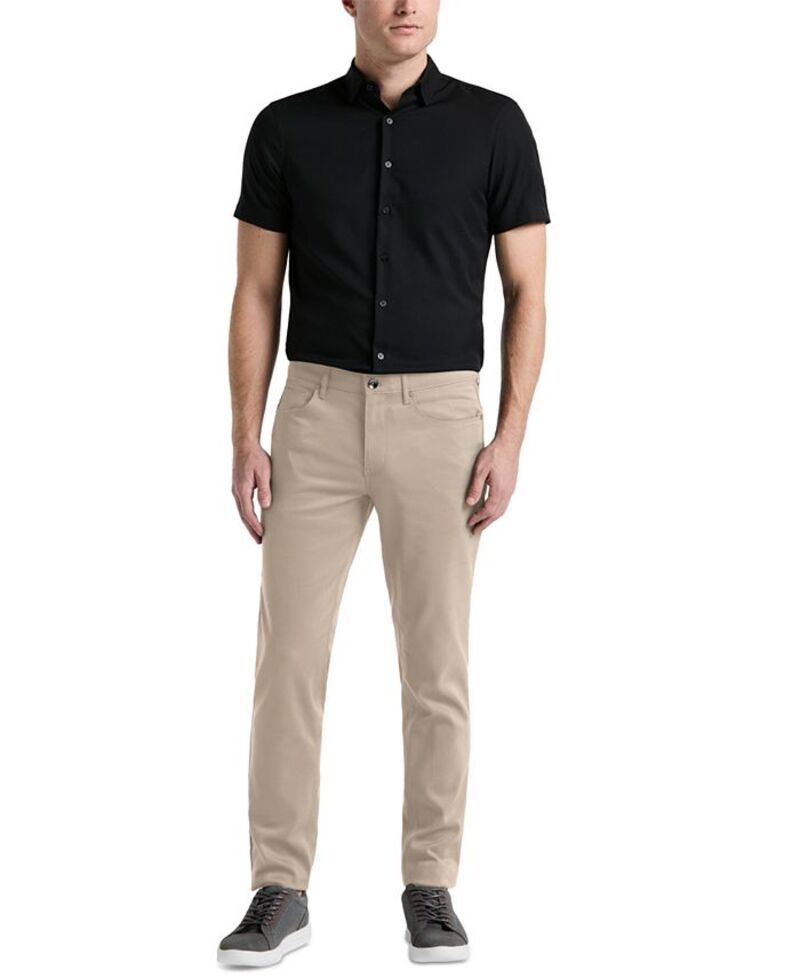 ペリーエリス メンズ ボトムス カジュアルパンツ パンツ Perry Ellis Mens DoubleWeave SlimFit 5Pocket Pants Trench