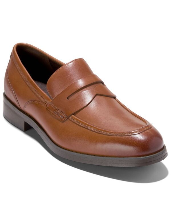 コールハーン メンズ シューズ スリッポン・ローファー Cole Haan Mens Newmark Grand Penny Round Toe Loafers British Tan タン