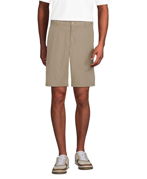 ランズエンド メンズ ボトムス ハーフパンツ・ショーツ ショートパンツ Lands End Mens Active Performance 9 Chino Shorts Khaki カーキ