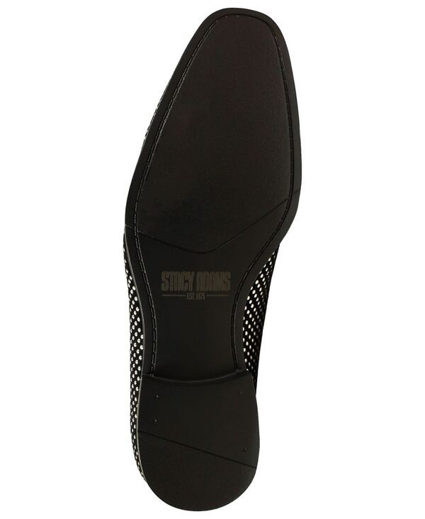 ステイシーアダムス メンズ シューズ スリッポン・ローファー ローファー Stacy Adams Mens Swagger Studded Ornament Slipon Loafer BlackSi