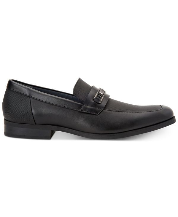 カルバンクライン メンズ シューズ スリッポン・ローファー Calvin Klein Mens Jameson Slipon Dress Shoes Black ブラック