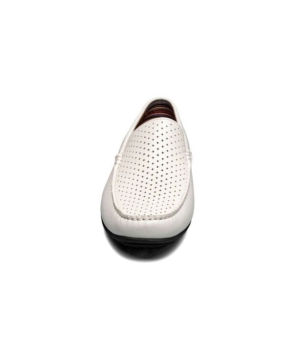 ステイシーアダムス メンズ シューズ スリッポン・ローファー Stacy Adams Mens Conroy Perfed Slip On Shoe White ホワイト ステイシーアダムス メンズ シューズ スリッポン・ローファー Stacy Adams Mens Conroy Perfed Slip On Shoe White ホワイト