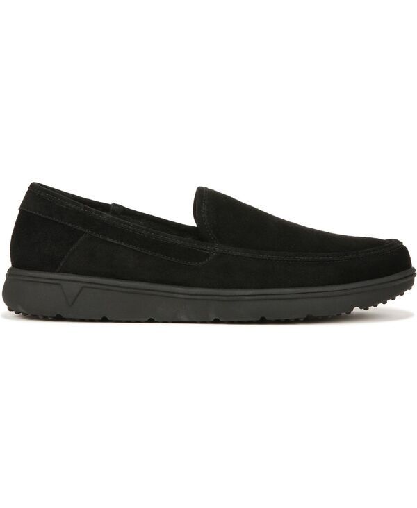 バイオニック メンズ シューズ スリッポン・ローファー Vionic Mens Gustavo Slip On Slippers Black suede ブラック