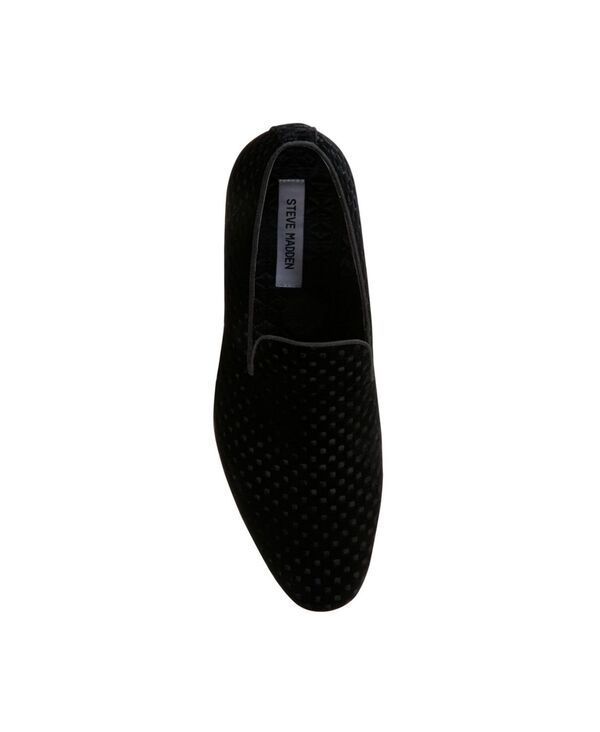 スティーブ マデン メンズ シューズ スリッポン・ローファー ローファー Steve Madden Mens Lifted SlipOn Loafer Shoes Black Velvet ブラック