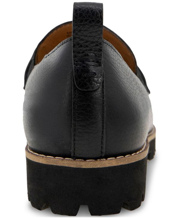 ジェントルソウルズ レディース シューズ スリッポン・ローファー ローファー Gentle Souls Womens Eugene Lug Bit Buckle Loafer Flats Black