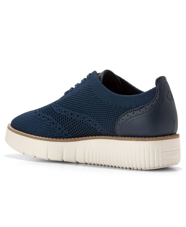 コールハーン レディース シューズ オックスフォード プラットフォーム Cole Haan Womens Grand City Platform StichLite Oxfords Navy Knit コールハーン レディース シューズ オックスフォード プラットフォーム Cole Haan Womens Grand City Platform StichLite Oxfords Navy Knit