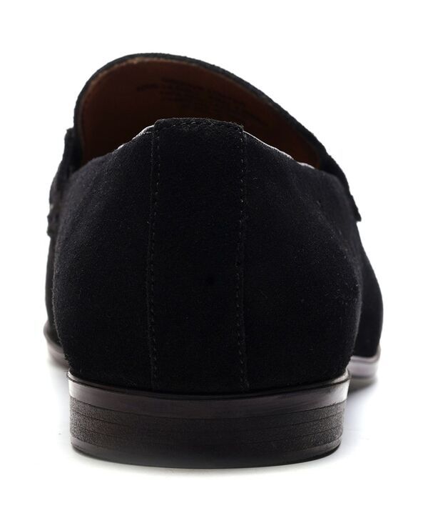 カルロスサンタナ メンズ シューズ スリッポン・ローファー Carlos by Carlosantana Mens Groove Weave Loafers Black suede ブラック