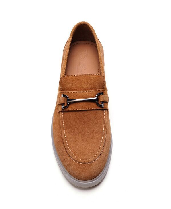 カルロスサンタナ メンズ シューズ スリッポン・ローファー Carlos by Carlosantana Mens Funkadelic Bit Loafersand suede サンド