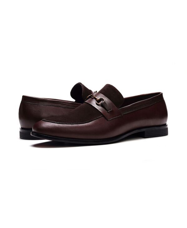 カルロスサンタナ メンズ シューズ スリッポン・ローファー Carlos by Carlosantana Mens Lucien Bit Loafers Brown leather ブラウン カルロスサンタナ メンズ シューズ スリッポン・ローファー Carlos by Carlosantana Mens Lucien Bit Loafers Brown leather ブラウン
