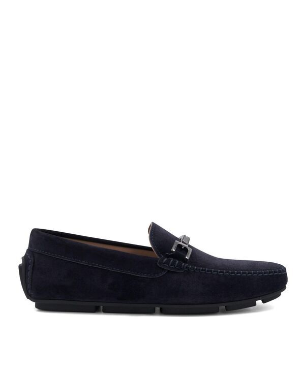 ブルーノマグリ メンズ シューズ スリッポン・ローファー Bruno Magli Mens Taso Slip On Loafers Navy suede ネイビー