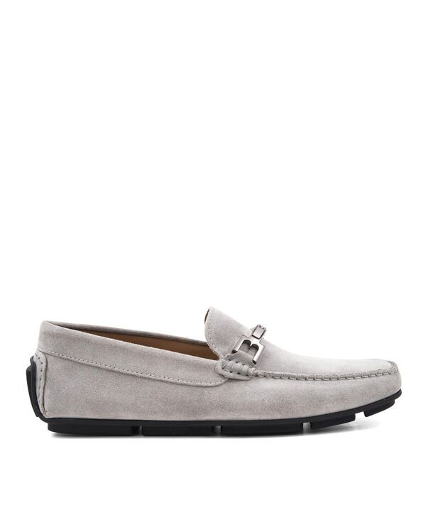 ブルーノマグリ メンズ シューズ スリッポン・ローファー Bruno Magli Mens Taso Slip On Loafers Light gray suede グレー