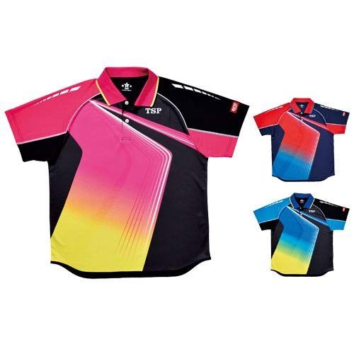 新着商品 ティーエスピー(TSP) 男女兼用 卓球 ユニフォーム ラファールシャツ 031420 レッド(0040) JS130